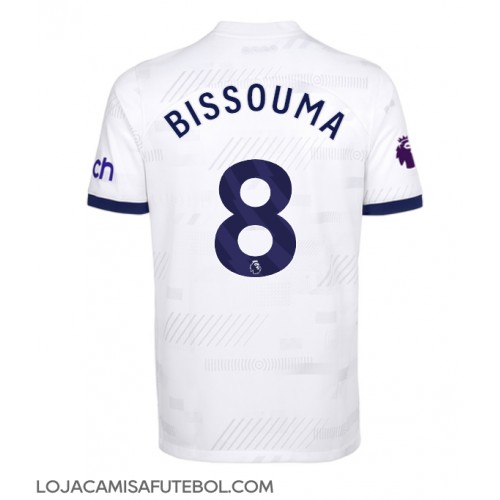 Camisa de Futebol Tottenham Hotspur Yves Bissouma #8 Equipamento Principal 2023-24 Manga Curta